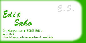 edit saho business card